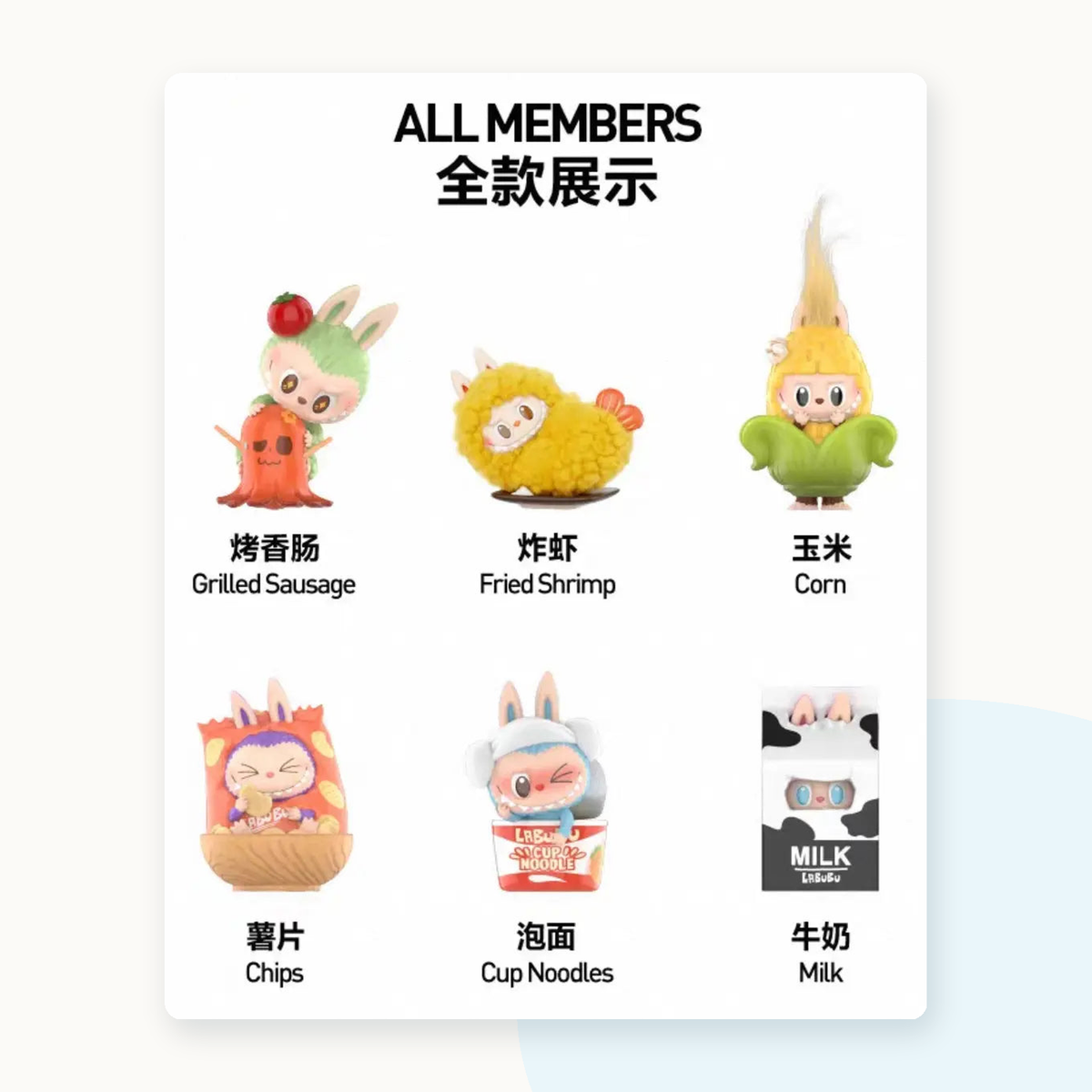 POP MART Labubu The Monsters Wacky Mart Series Figures Blindbox - detail