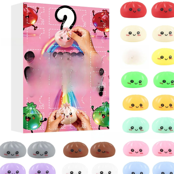 Steamed Bun Squishy Fidget Toy Set – product image 20