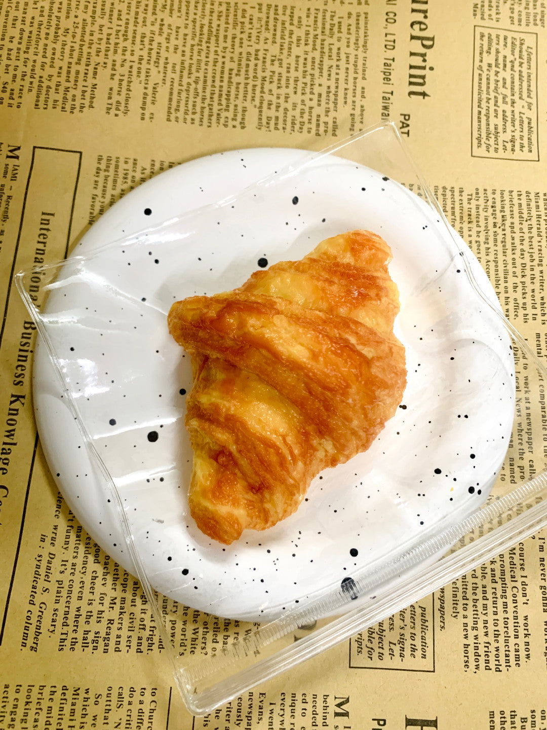 Handmade Silicone Croissant Stress Relief Squishy Toy – product image 5