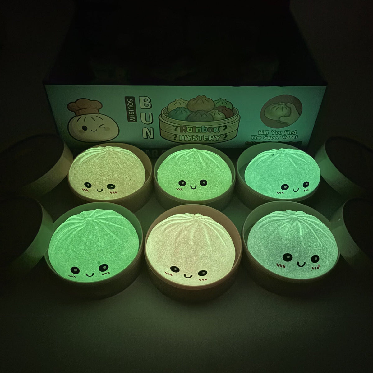 Glow in the Dark Squishy Bun – product image 2