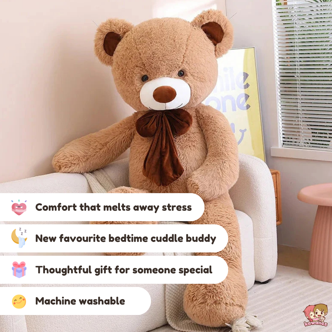 Giant Fluffy Classic Bear Plushies — image 3