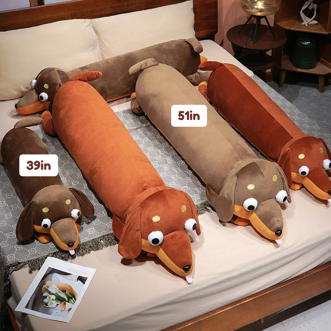 Long Snuggly Sausage Dog Plushies — image 3