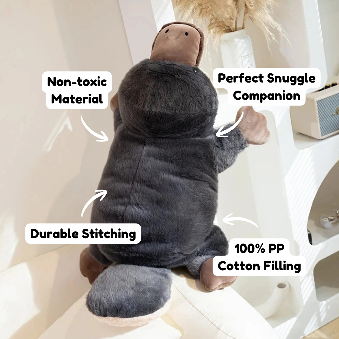 Giant Fluffy Platypus Plushie — image 4