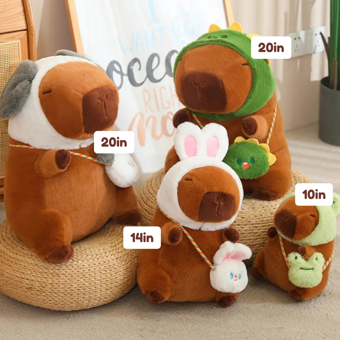 Capybara Frog Besties Costume Plush — image 4