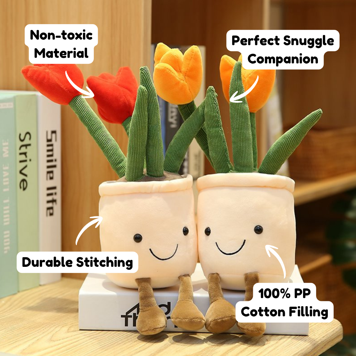Bubbly Tulip Flower Pot Plush — image 3