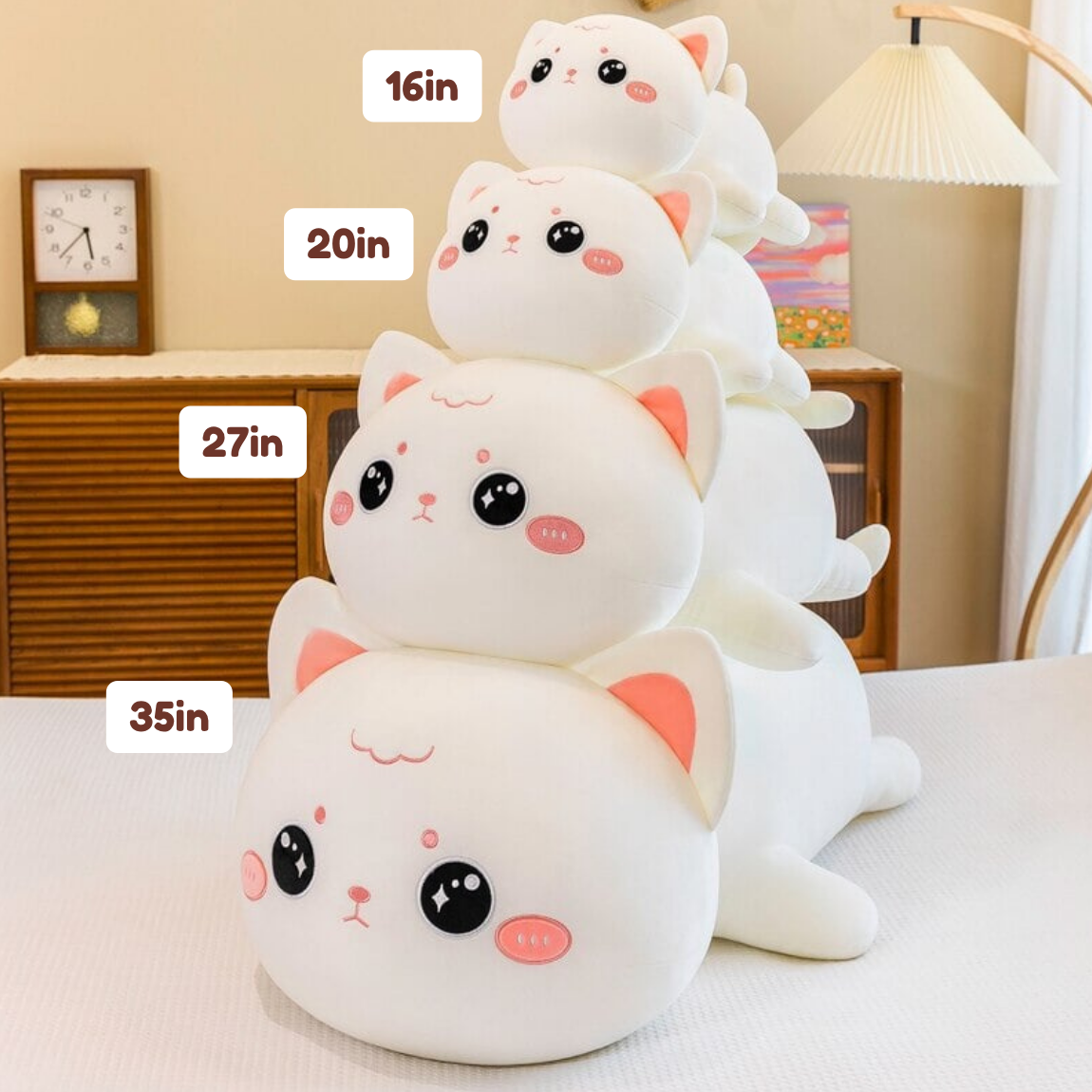 Momo & Nala the Kawaii Laying Cat Plushies — image 3