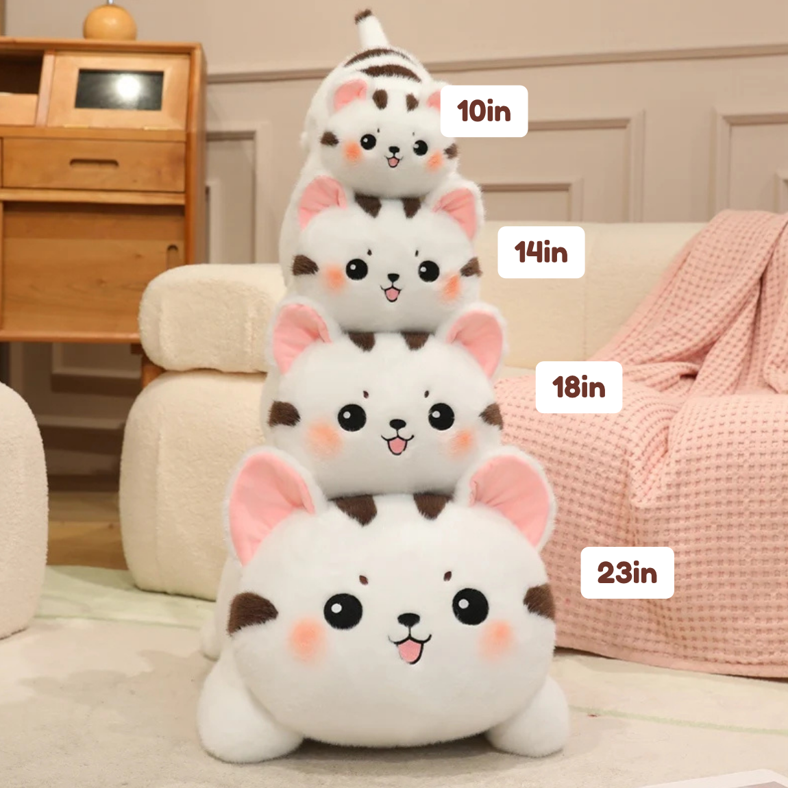 Kawaii Pudding Paws Cat Plushies — image 5