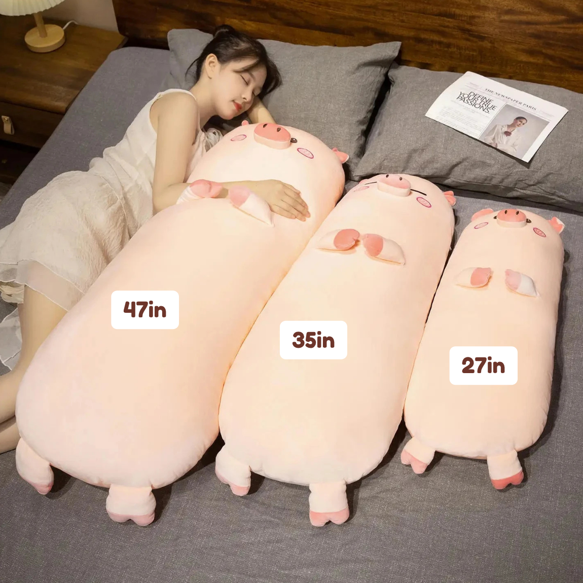 Long Snuggly Pig Plushies — image 3