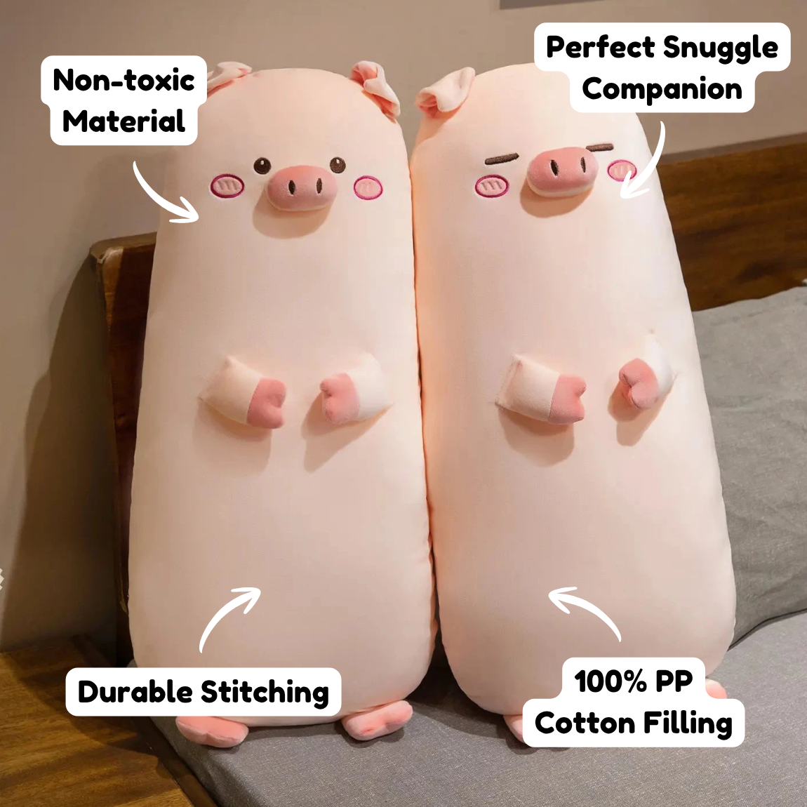 Long Snuggly Pig Plushies — image 4