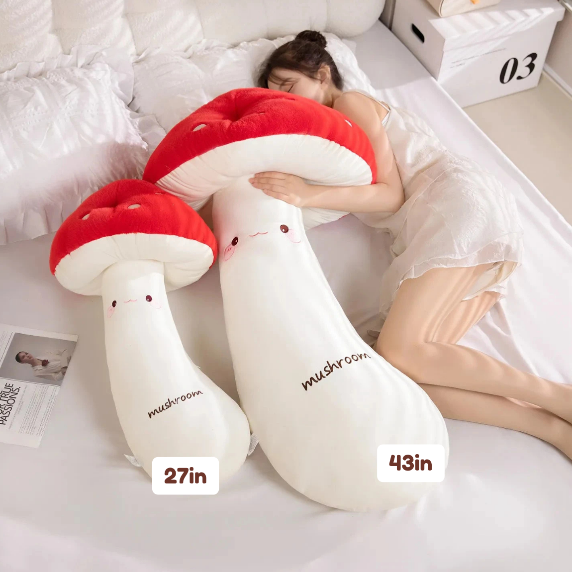 Mushie the Long Snuggly Kawaii Mushroom Plushies — image 2