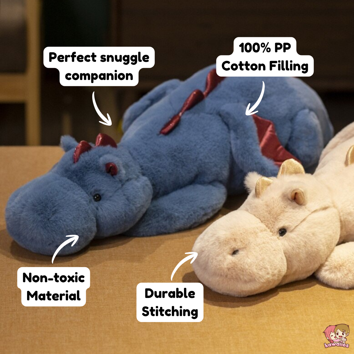Giant Fluffy Dragon Plushie Collection — image 19