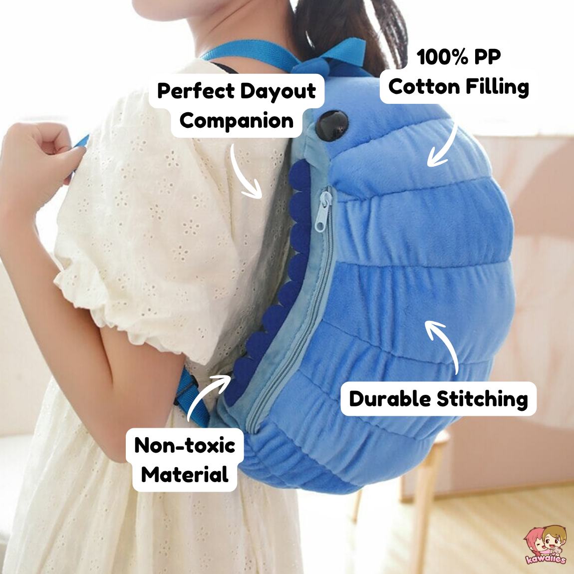 Kawaii Isopod Plush Backpack — image 3