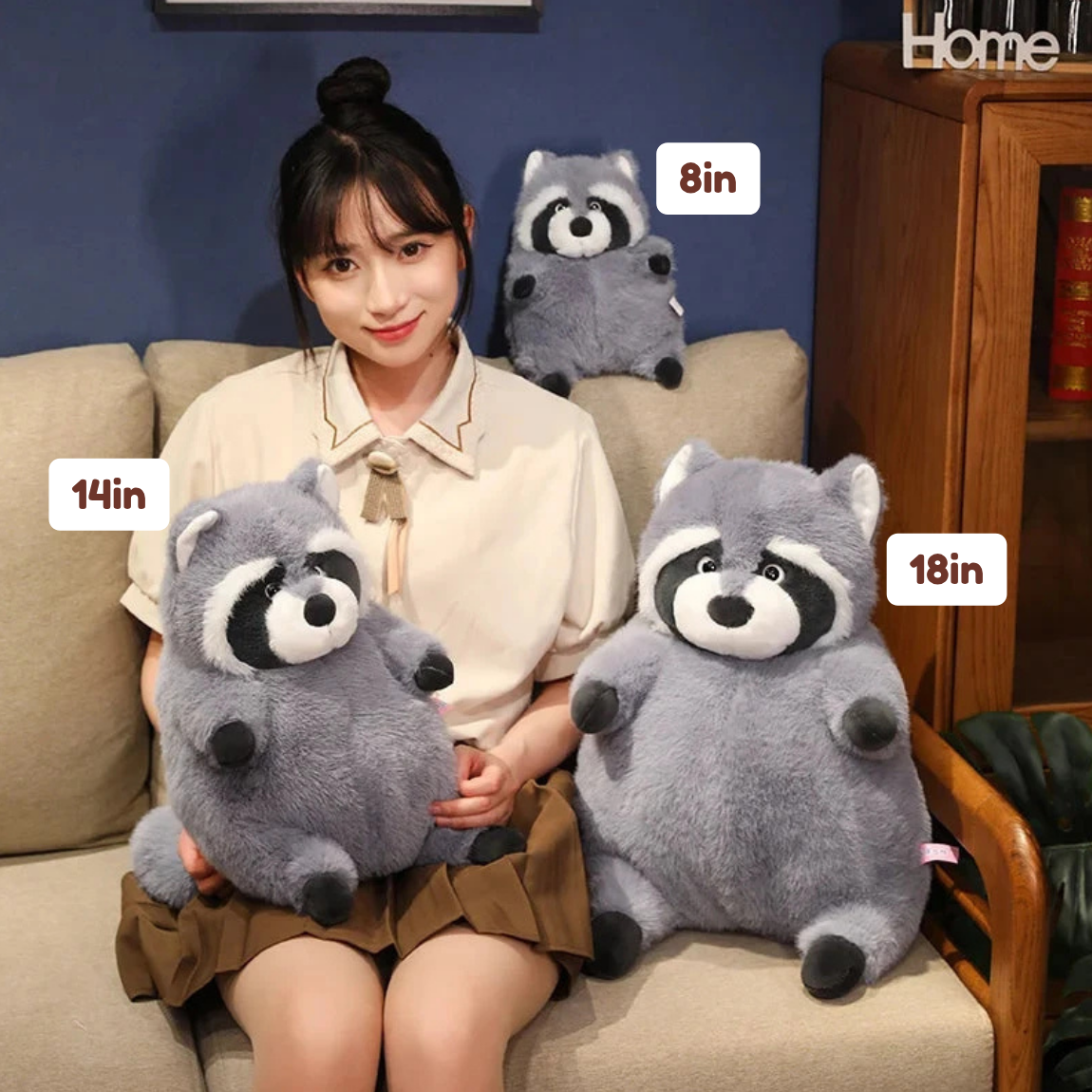 Peanut the Chubby Raccoon Plushie — image 3