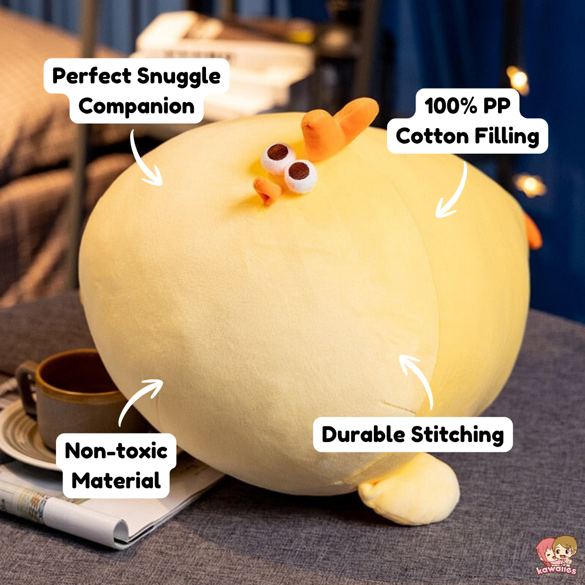 Jaba the Chonky Yellow Chicken Plushie — image 4