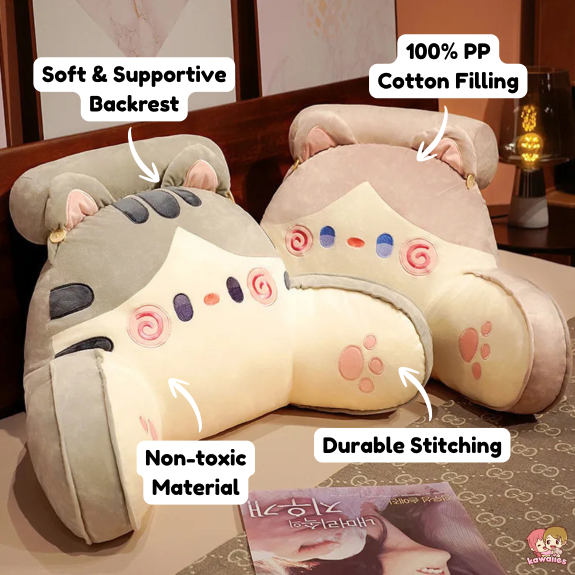 Kawaii Animals Resting Cushion Pillow — image 3