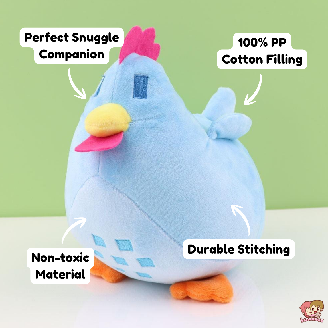 Kawaii Stardew Valley Chicken Plushie — image 3