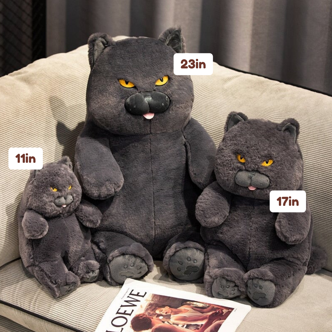 Poe the Grumpy Cat Plushie — image 3