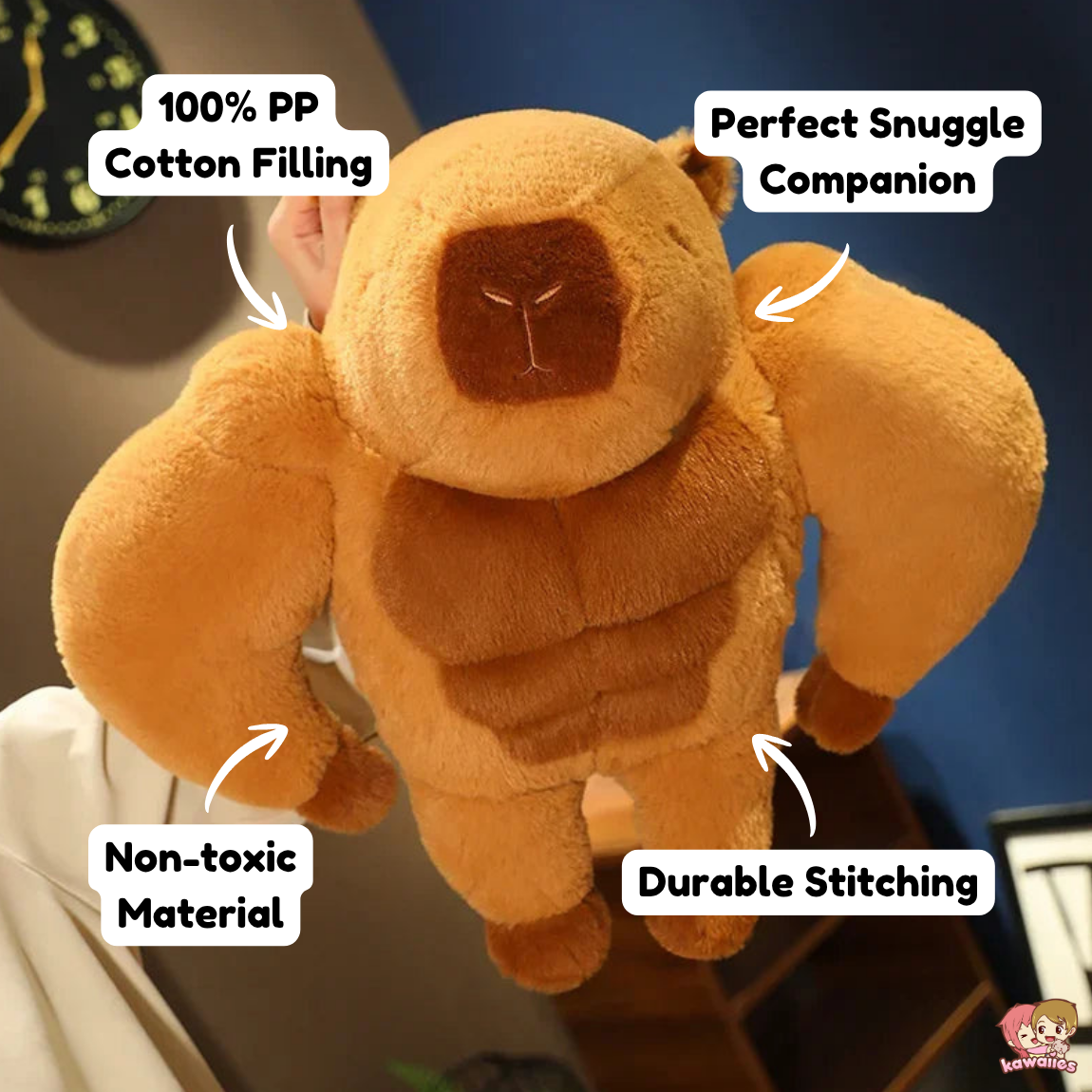 Fluffy Muscular Capybara Plush — image 4