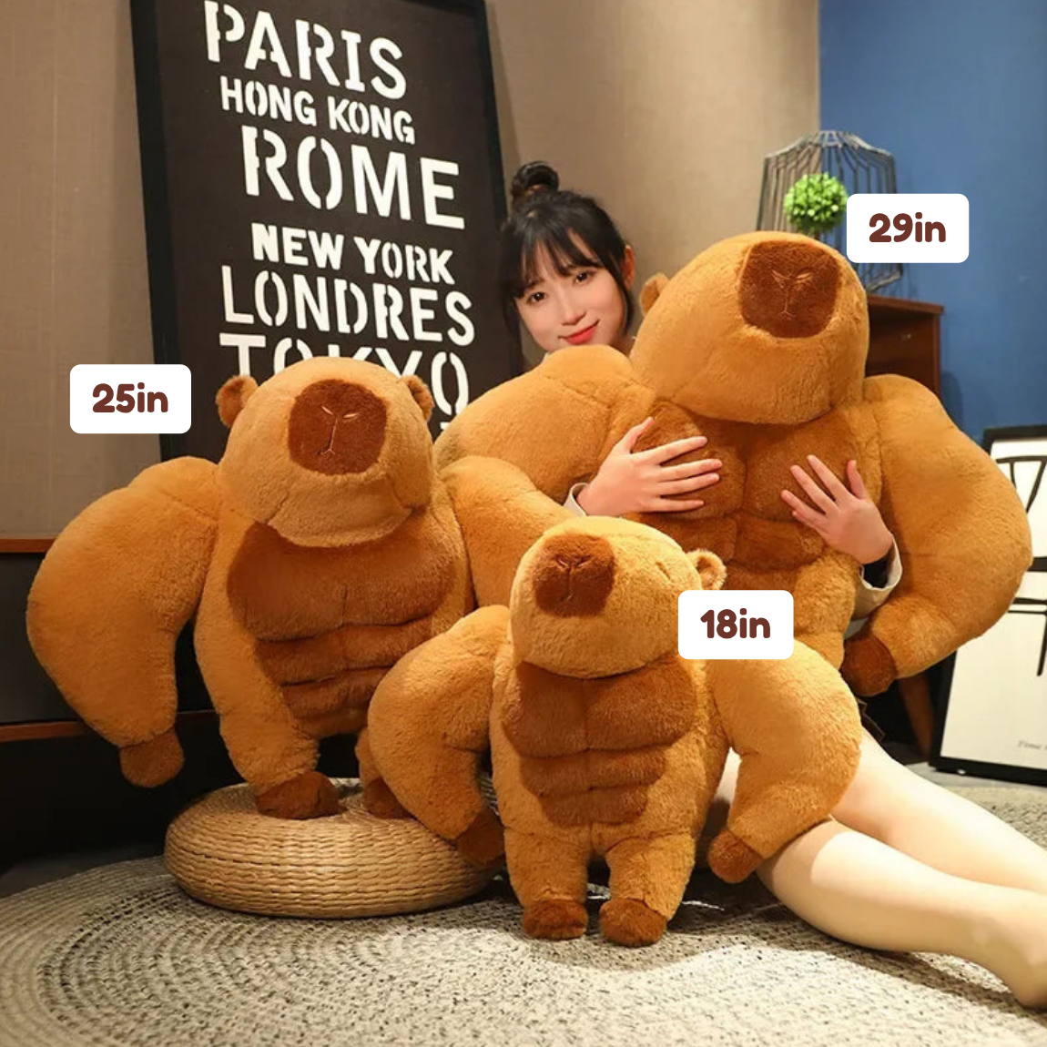 Fluffy Muscular Capybara Plush — image 3