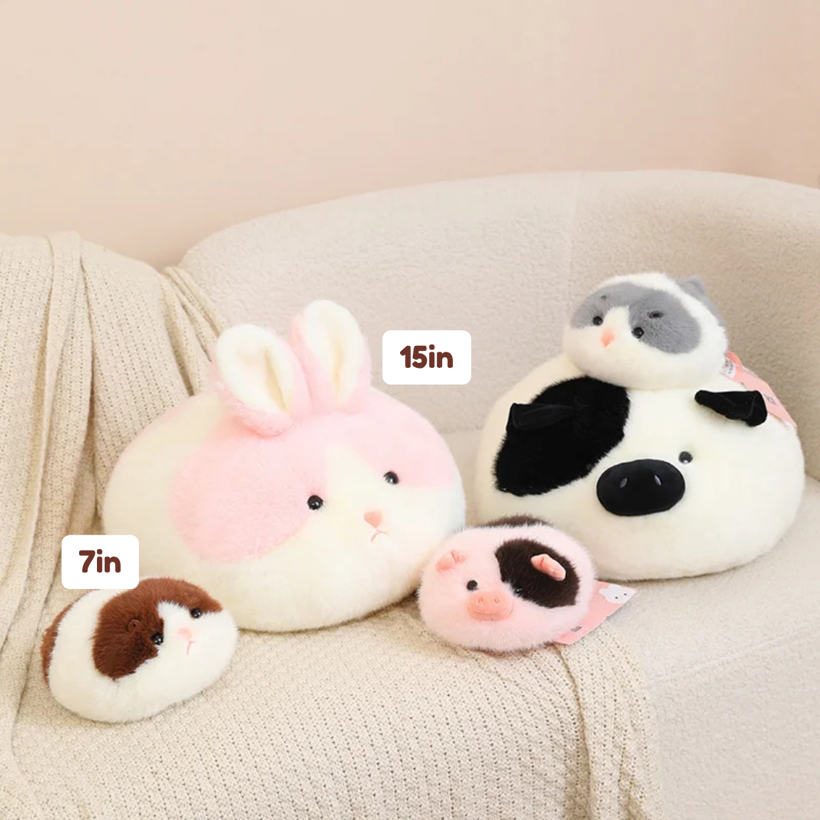 Fluffy Mochi Puff Animal Plush Collection — image 3