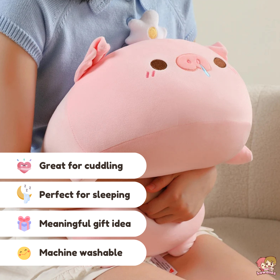 Pip & Poppy the Kawaii Pig Plushies — image 4