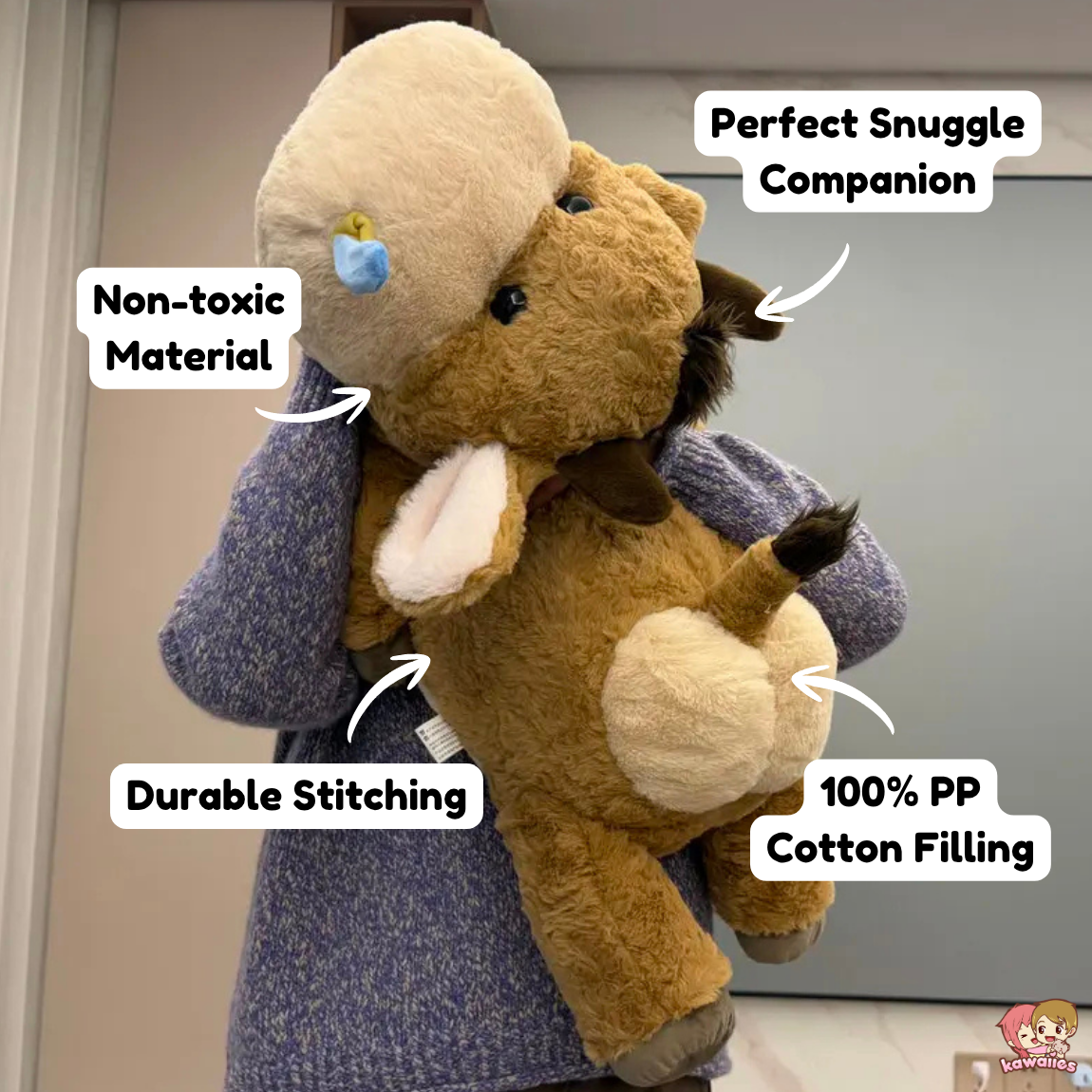 Soft Snotty Huggable Cow Plush — image 3