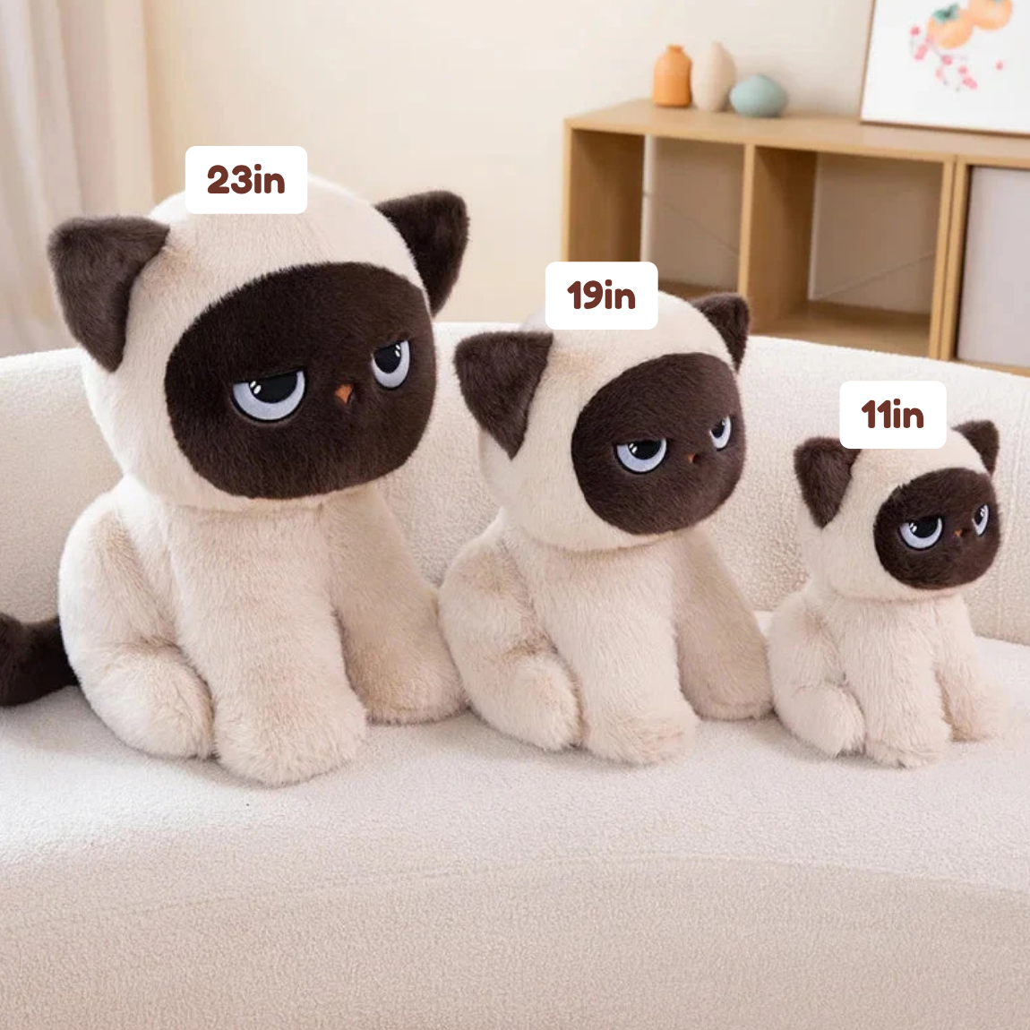Momo the Sitting Kawaii Siamese Cat — image 4