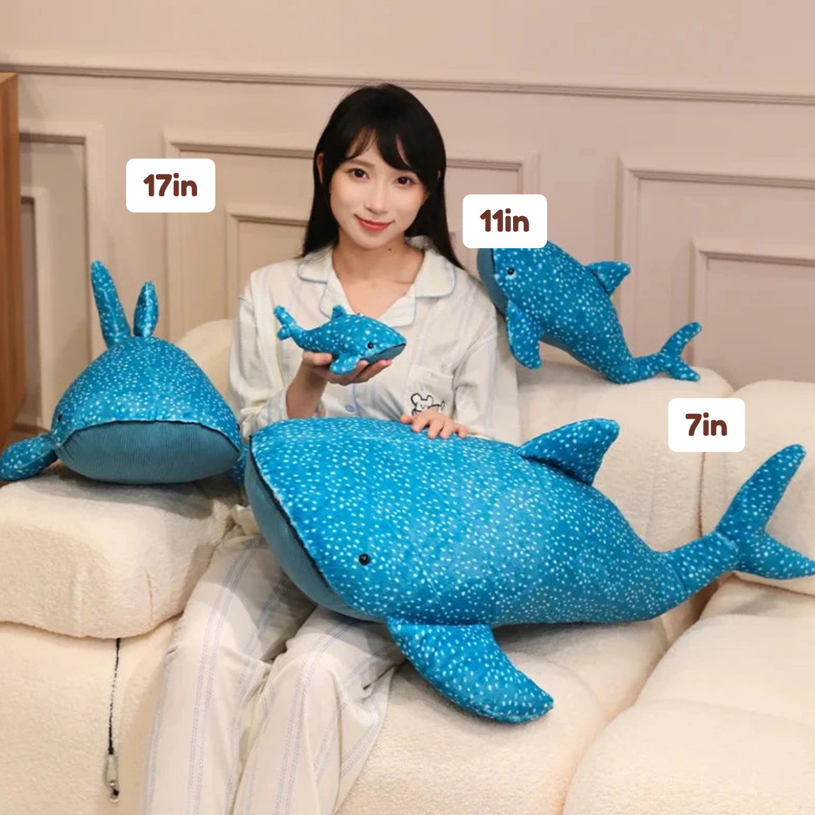 Whalo the Gentle Giant Whale Shark Plushie — image 3