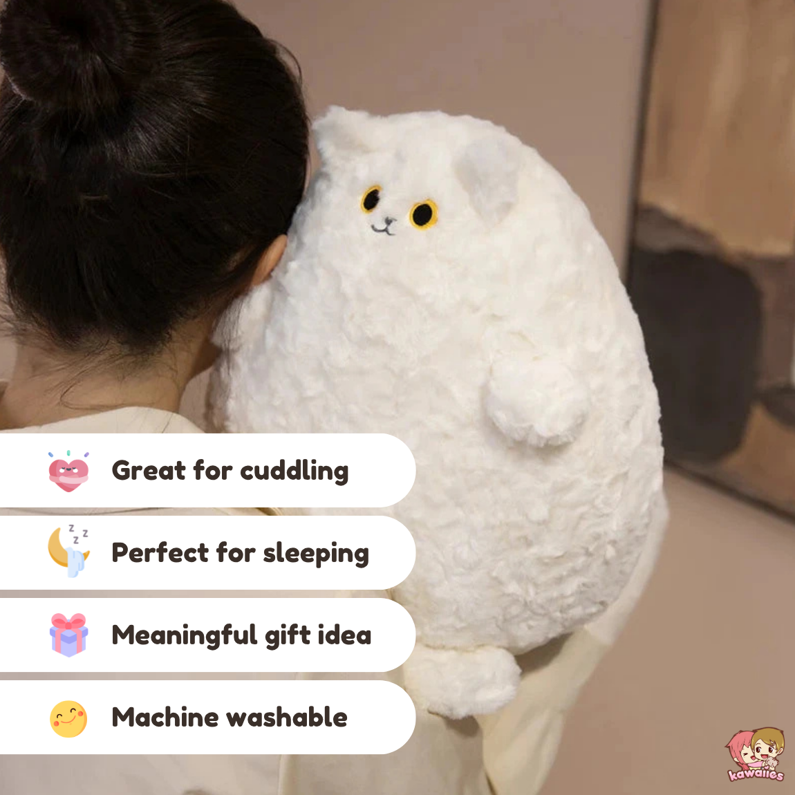 Kuro & Shiro the Chonky Cat Plush — image 3