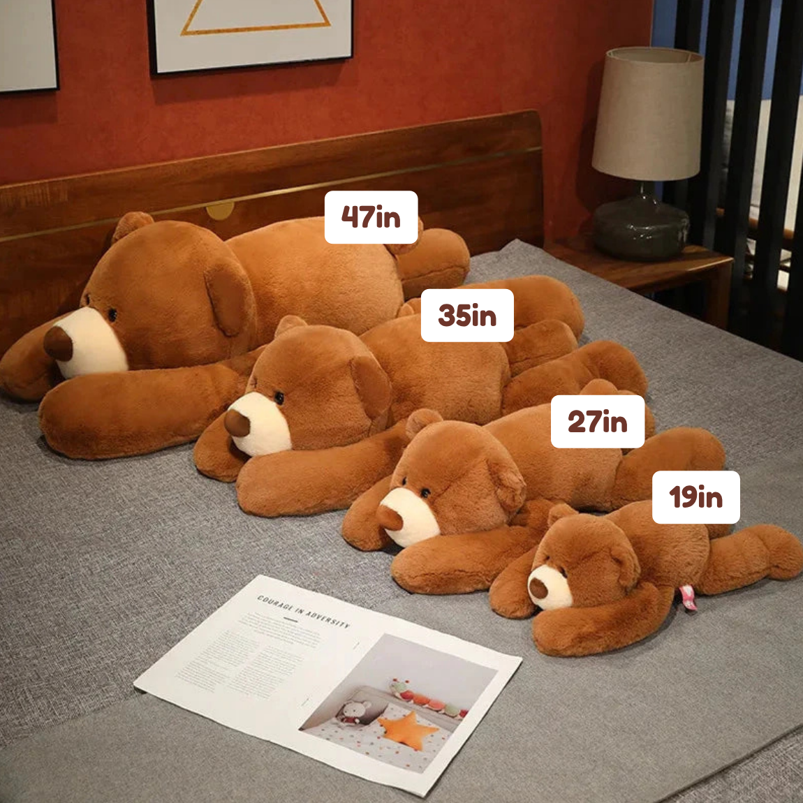 Kumo the Fluffy Brown Bear Plushie — image 3