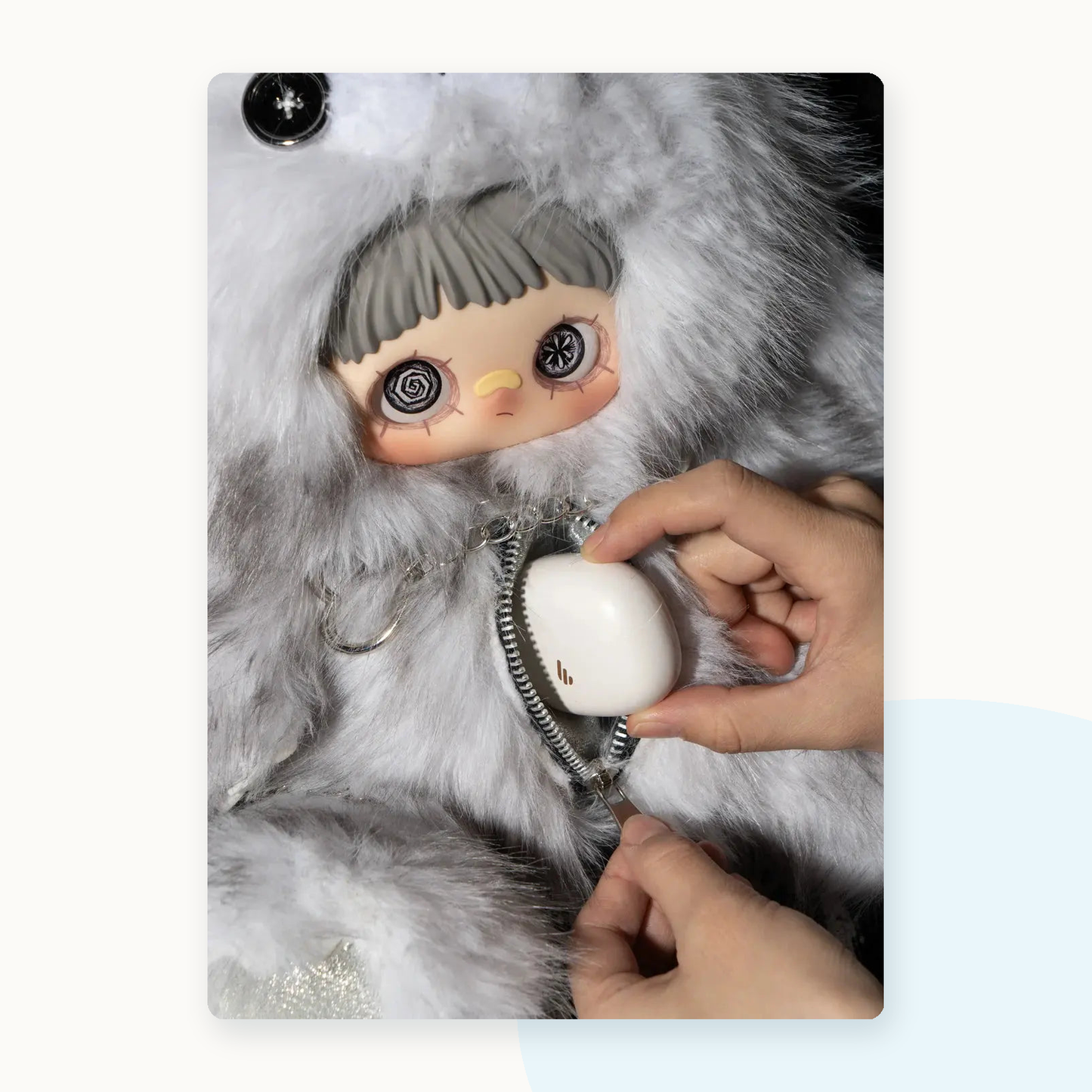 Maymei 400% Rebel Doll Backpack Series Plush Blind Box - detail