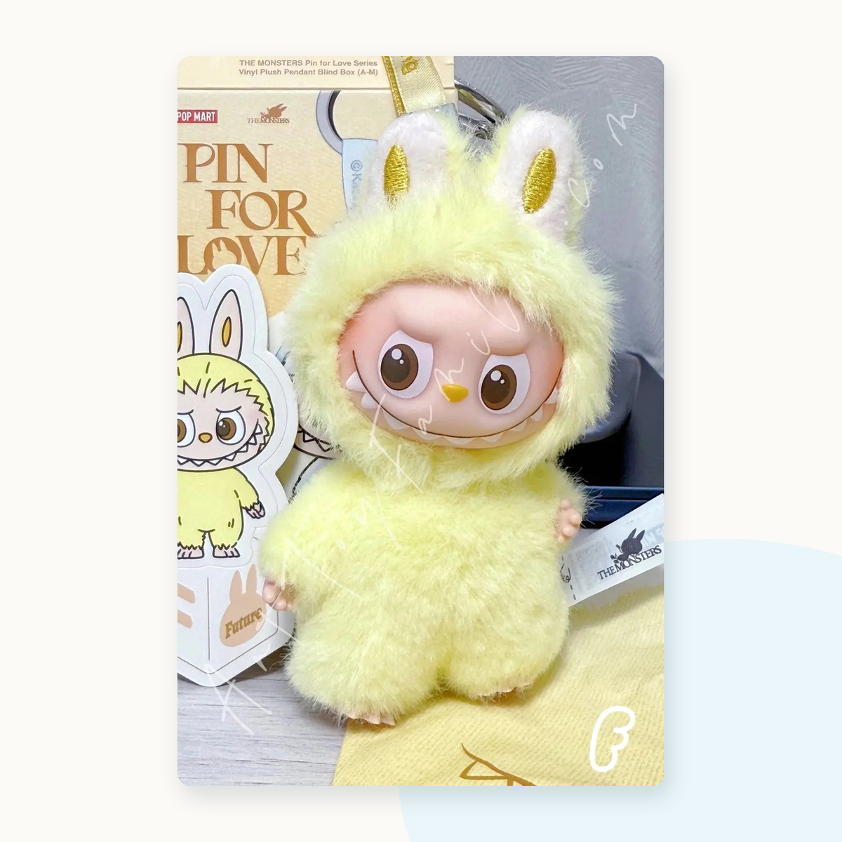 POP MART Labubu The Monsters PIN FOR LOVE Series Plush Pendant Blindbox (A-M) - detail