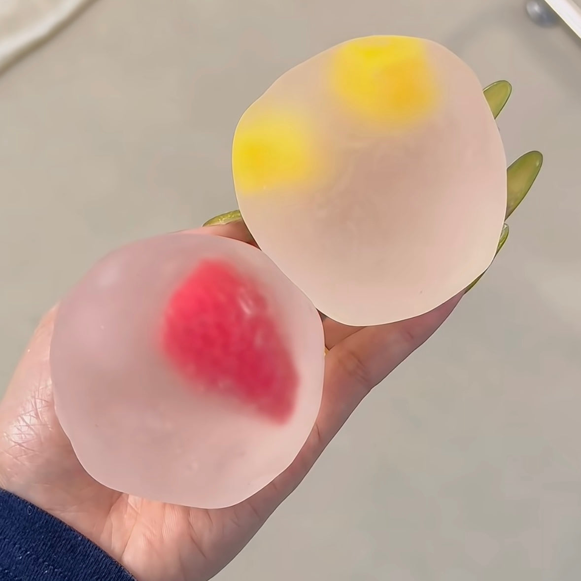 Strawberry Mochi / Mango Mochi / Green Watermelon Mochi Vaseline Stress Ball Squishy Stress Relief Decompression Toy – product image 2