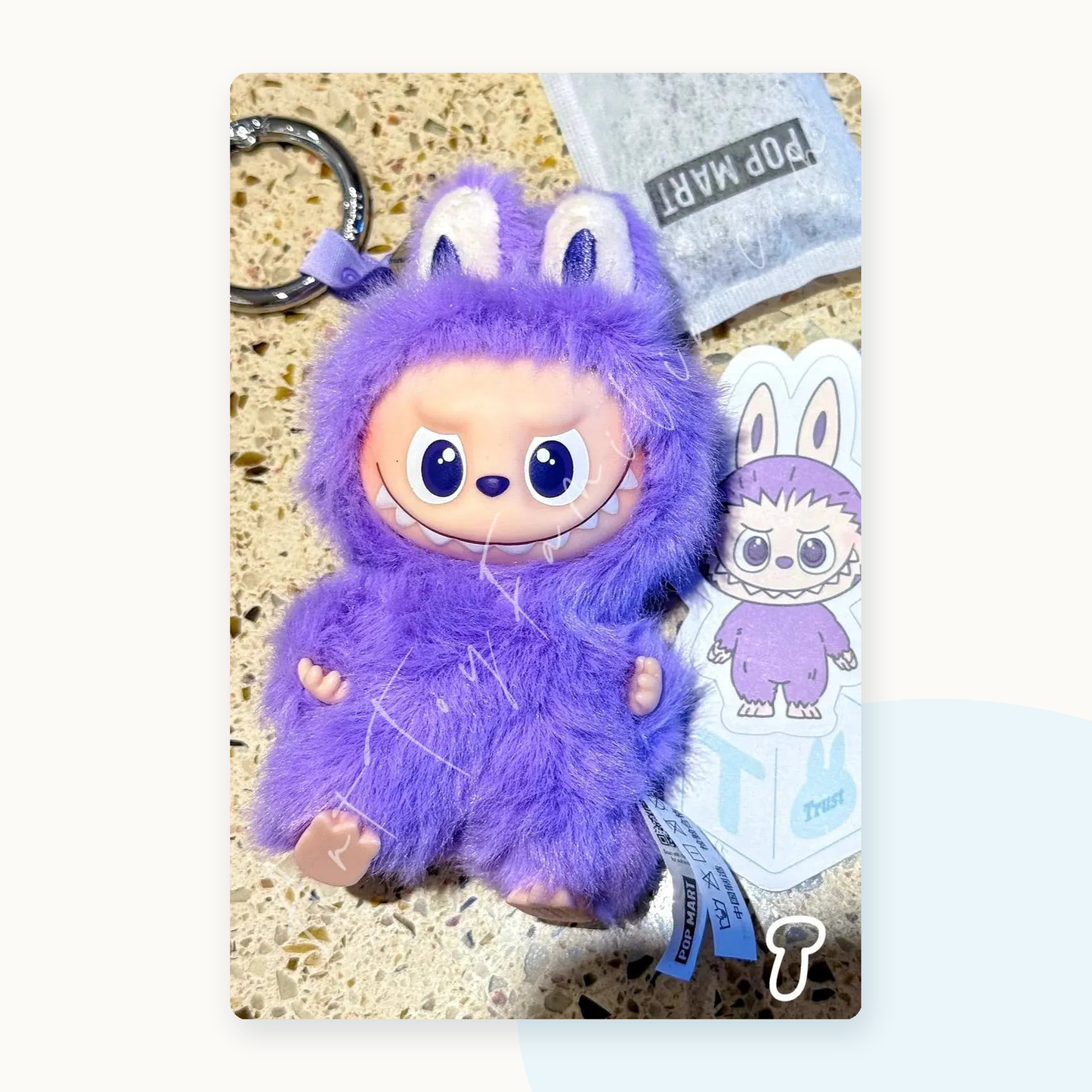 POP MART Labubu The Monsters PIN FOR LOVE Series Plush Pendant Blindbox (N-Z) - detail