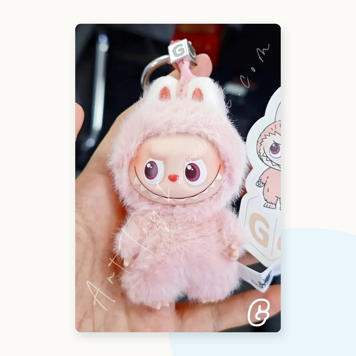 POP MART Labubu The Monsters PIN FOR LOVE Series Plush Pendant Blindbox (A-M) - detail