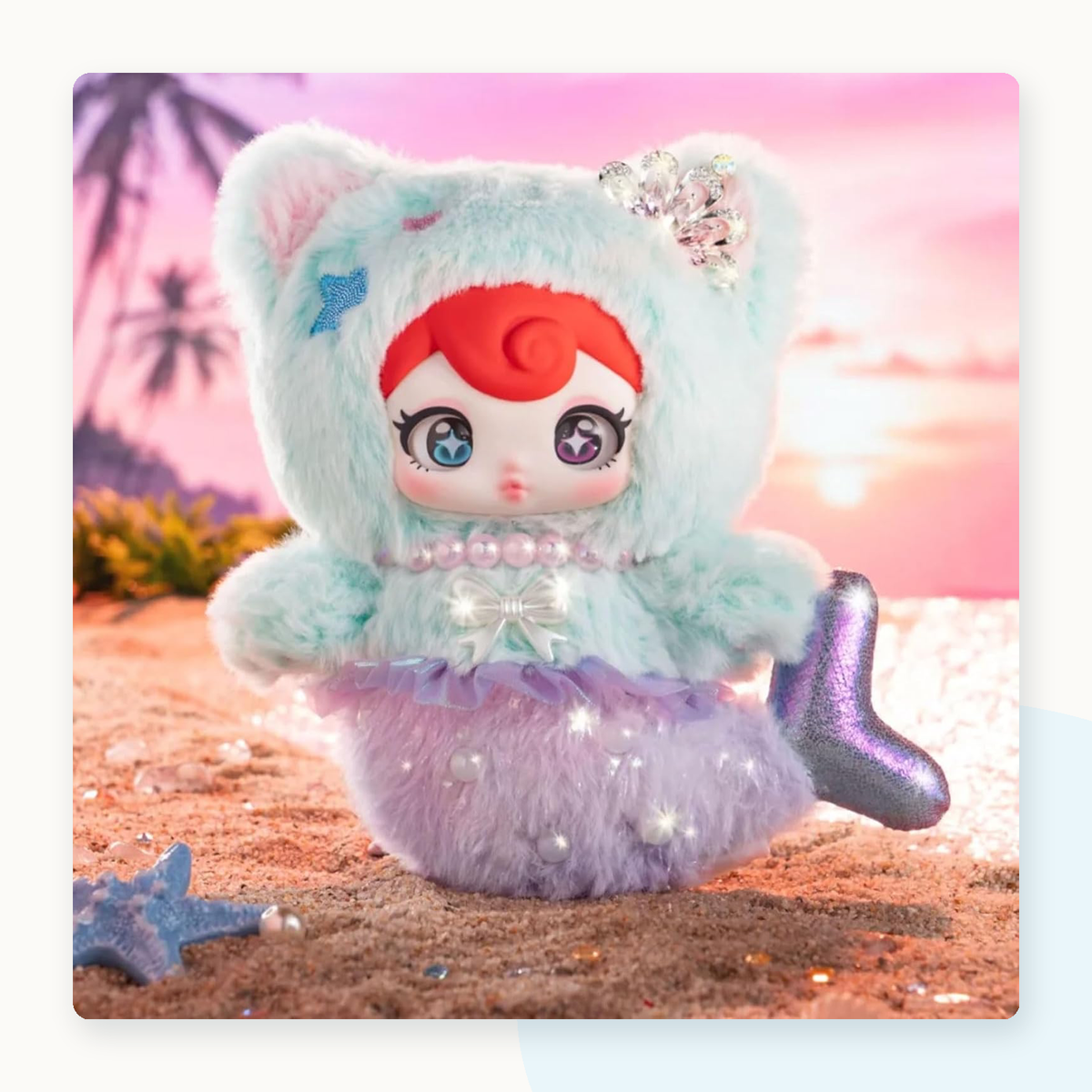 Nommi Rebellious Sweetheart Plush Blind Box - kitten mermaid