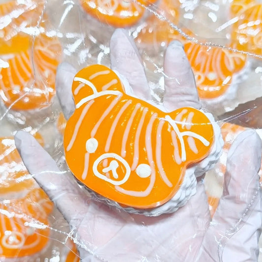 Handmade Silicone Salmon Bear Taba Squishy Toy