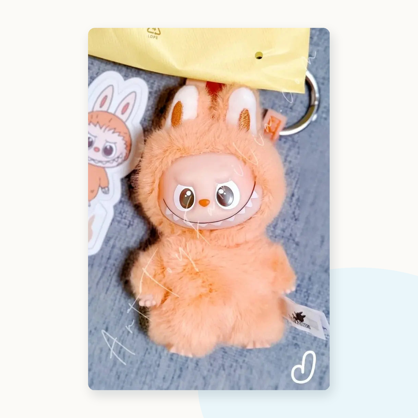 POP MART Labubu The Monsters PIN FOR LOVE Series Plush Pendant Blindbox (A-M) - detail