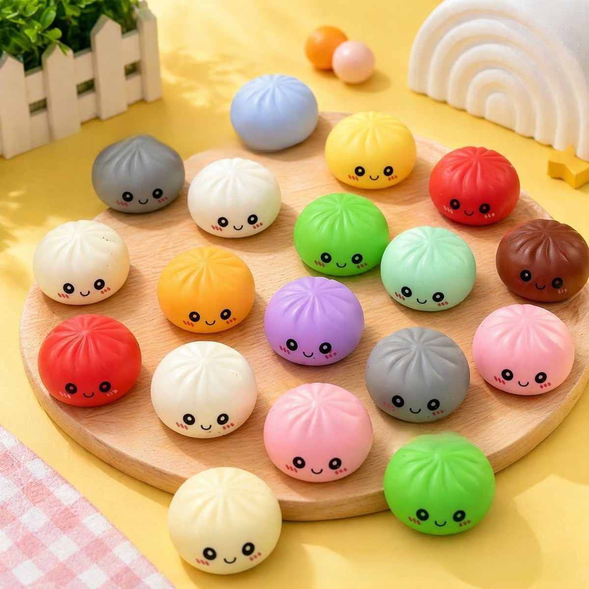 Steamed Bun Squishy Fidget Toy Set – product image 6