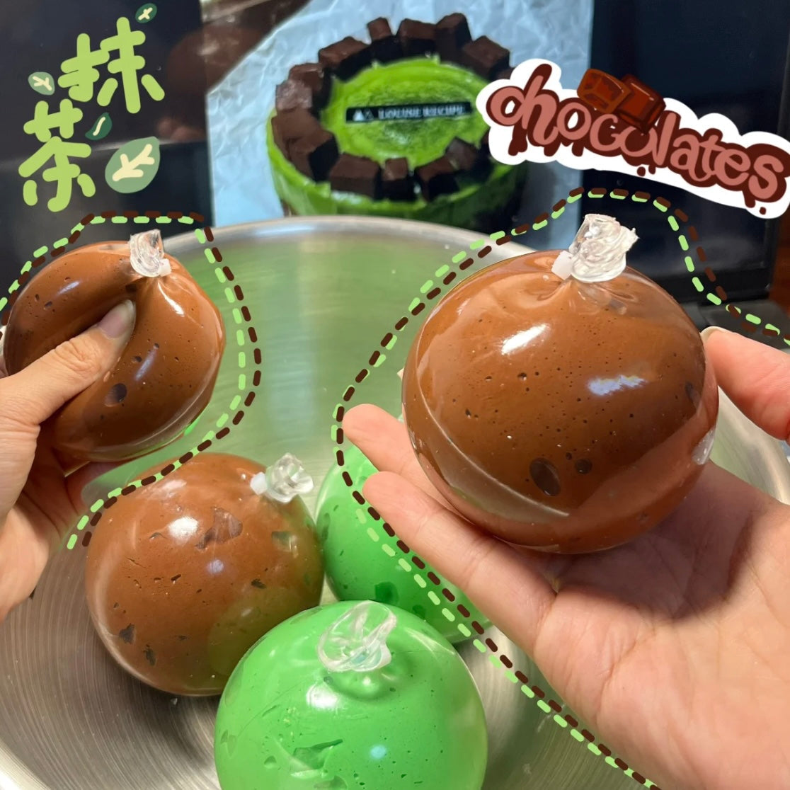 Handmade Stress Balls — Brown