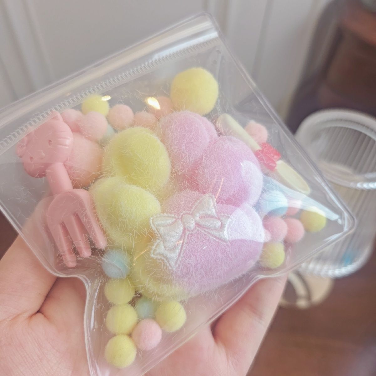 Handmade Silicone Cat's Paw Stress Relief Squishy Toy - Yellow & Pink – product image 4