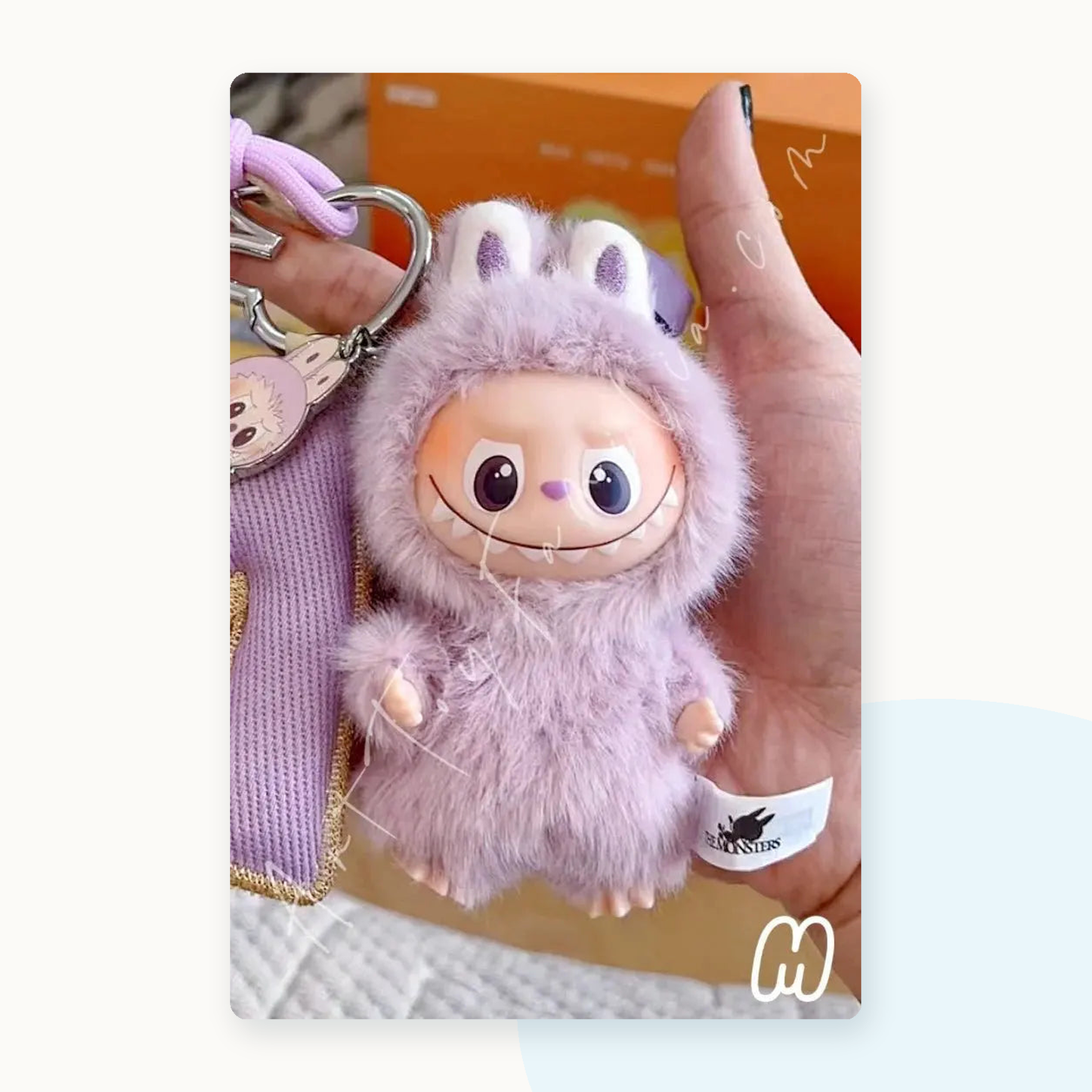 POP MART Labubu The Monsters PIN FOR LOVE Series Plush Pendant Blindbox (A-M) - detail