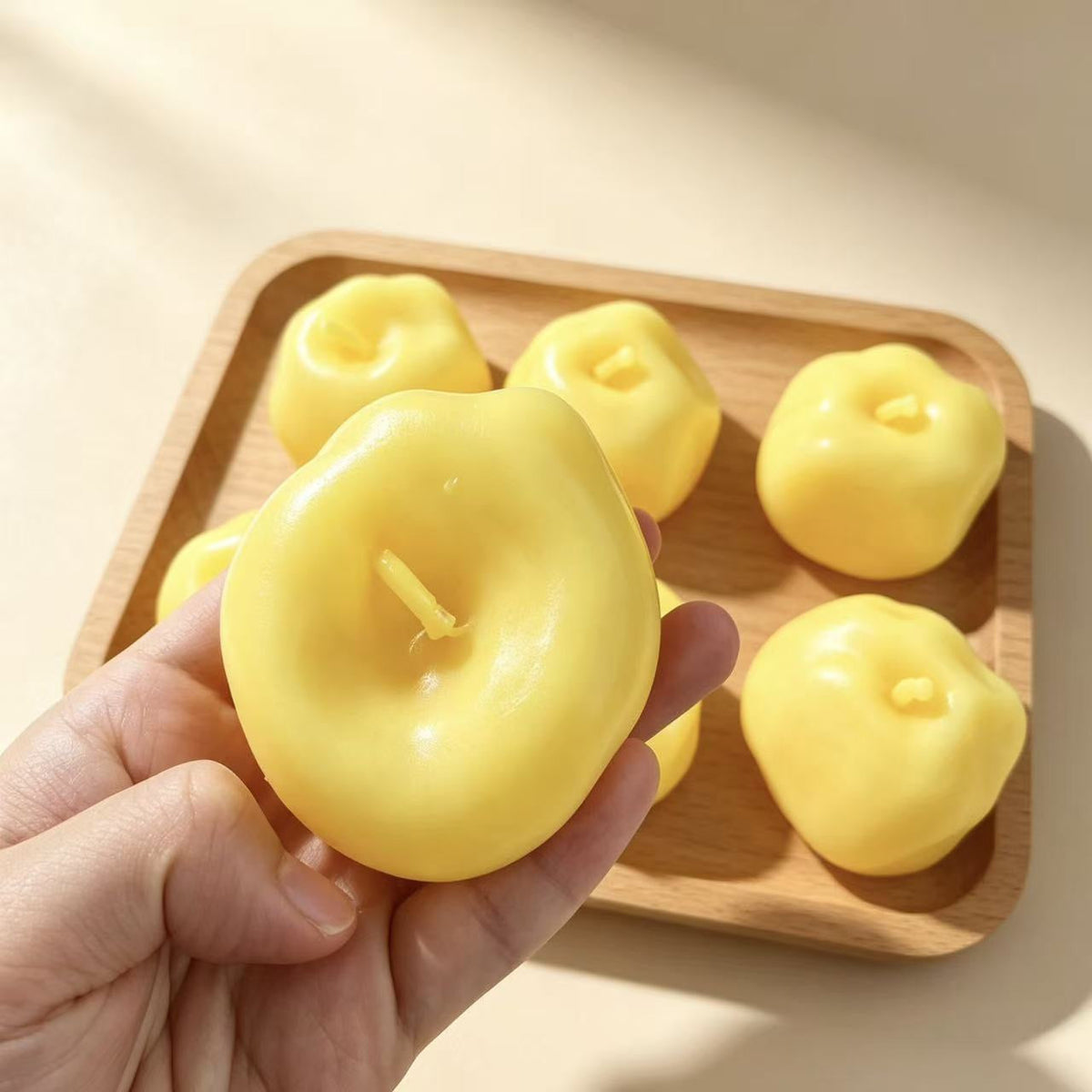 Vaseline Base Yellow Apple Handmade Stress Balls – product image 3