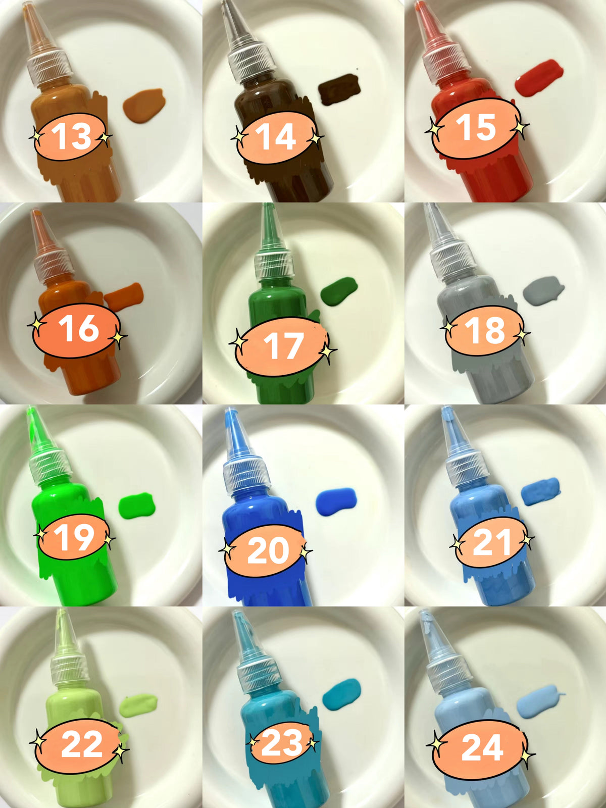 24 Colors Silicone Color Dye Milky Color Paste for Silicone Squishy-30g Each – product image 2