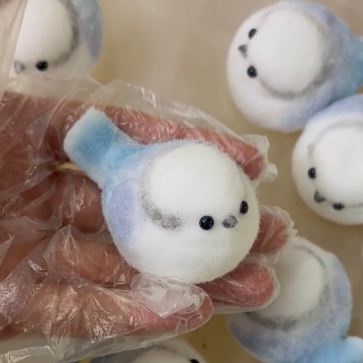 Handmade Blue Bird Taba Squishy Toy – product image 2