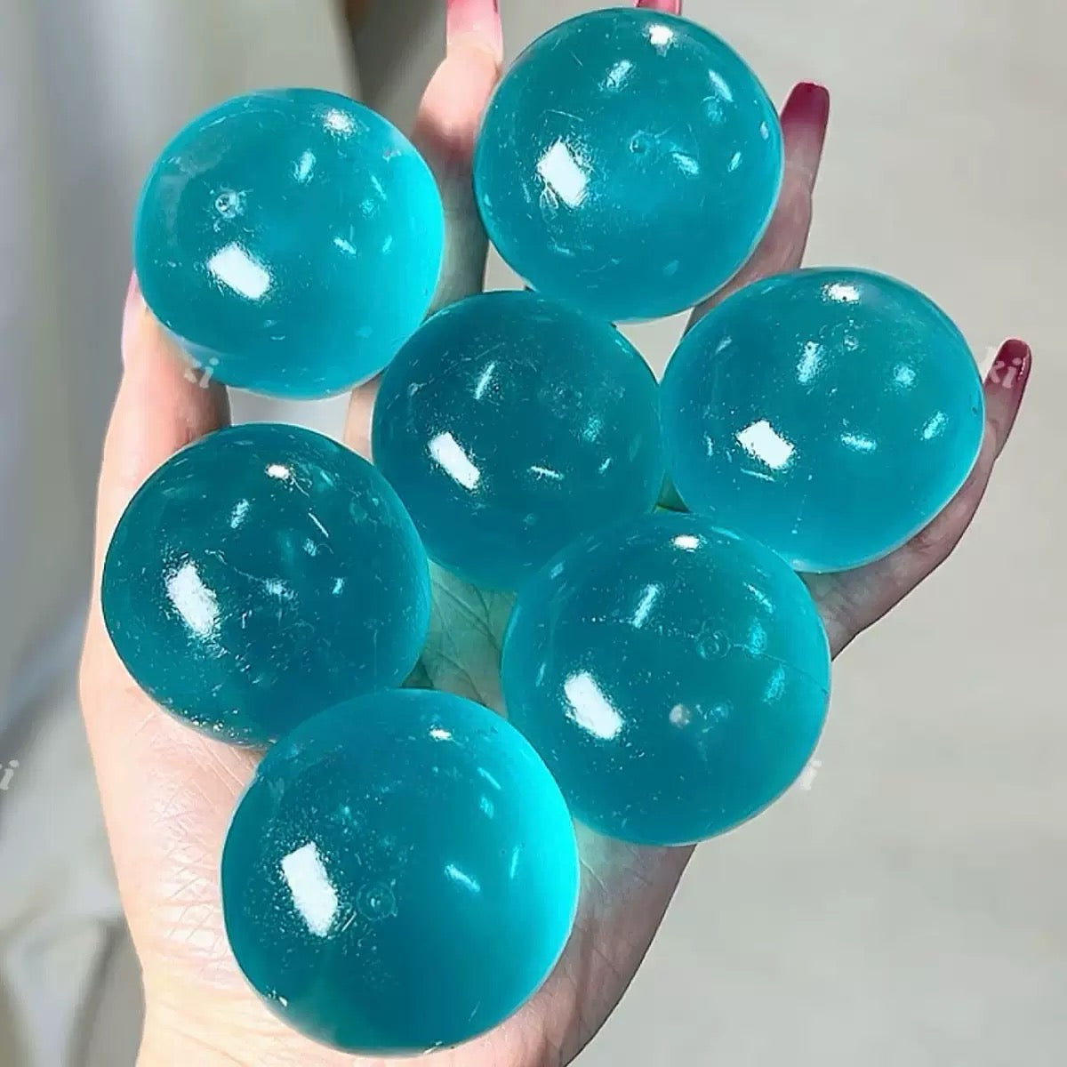 Coconut Oil Soap Base Handmade Stress Balls — Blue / Purple / Green & More