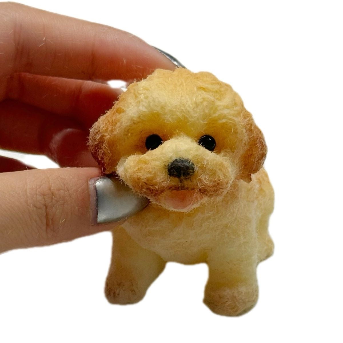 Handmade Silicone Squishy Super Mini Puppy Bichon Frise – product image 5