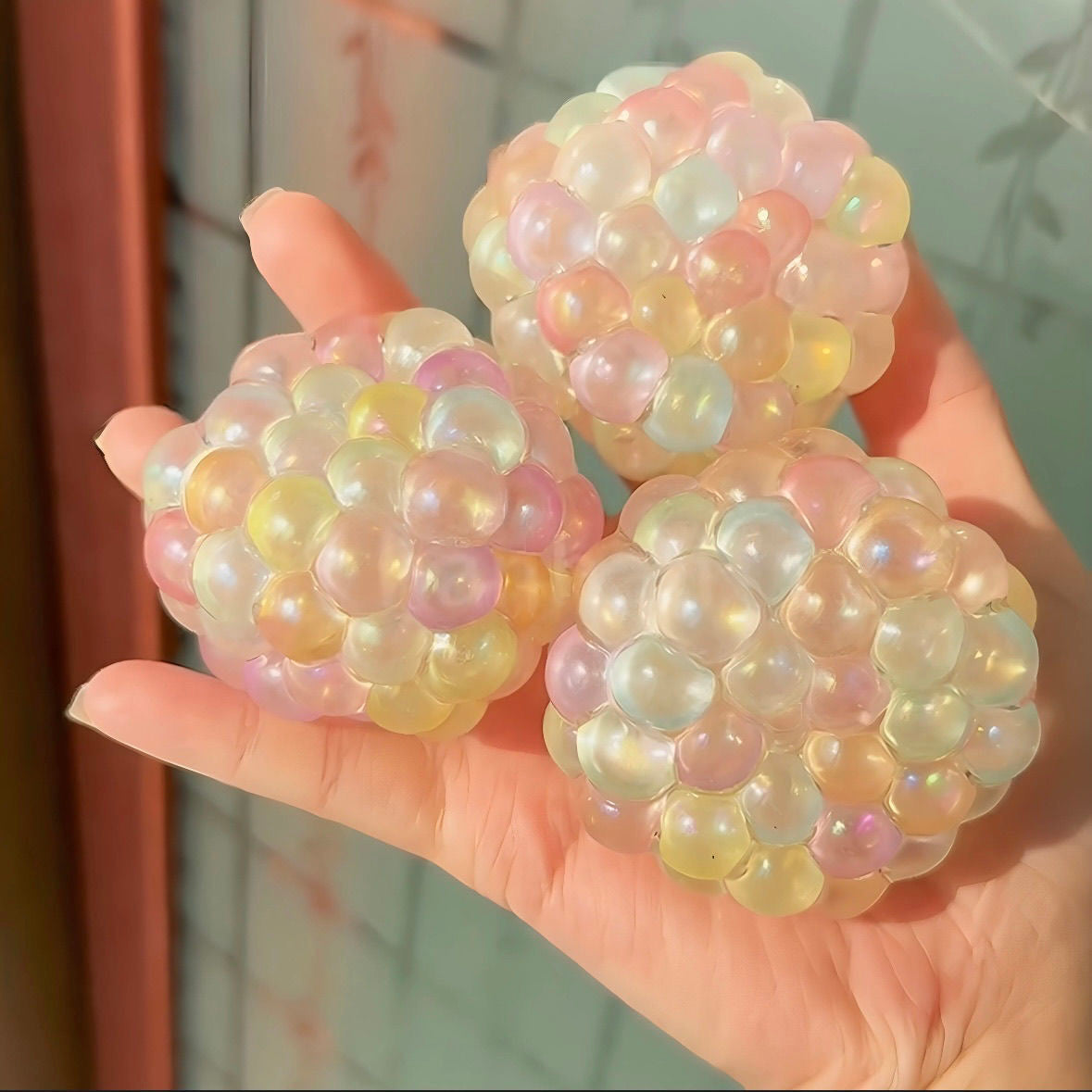 Color Shifting Beads Handmade Stress Balls – product image 2