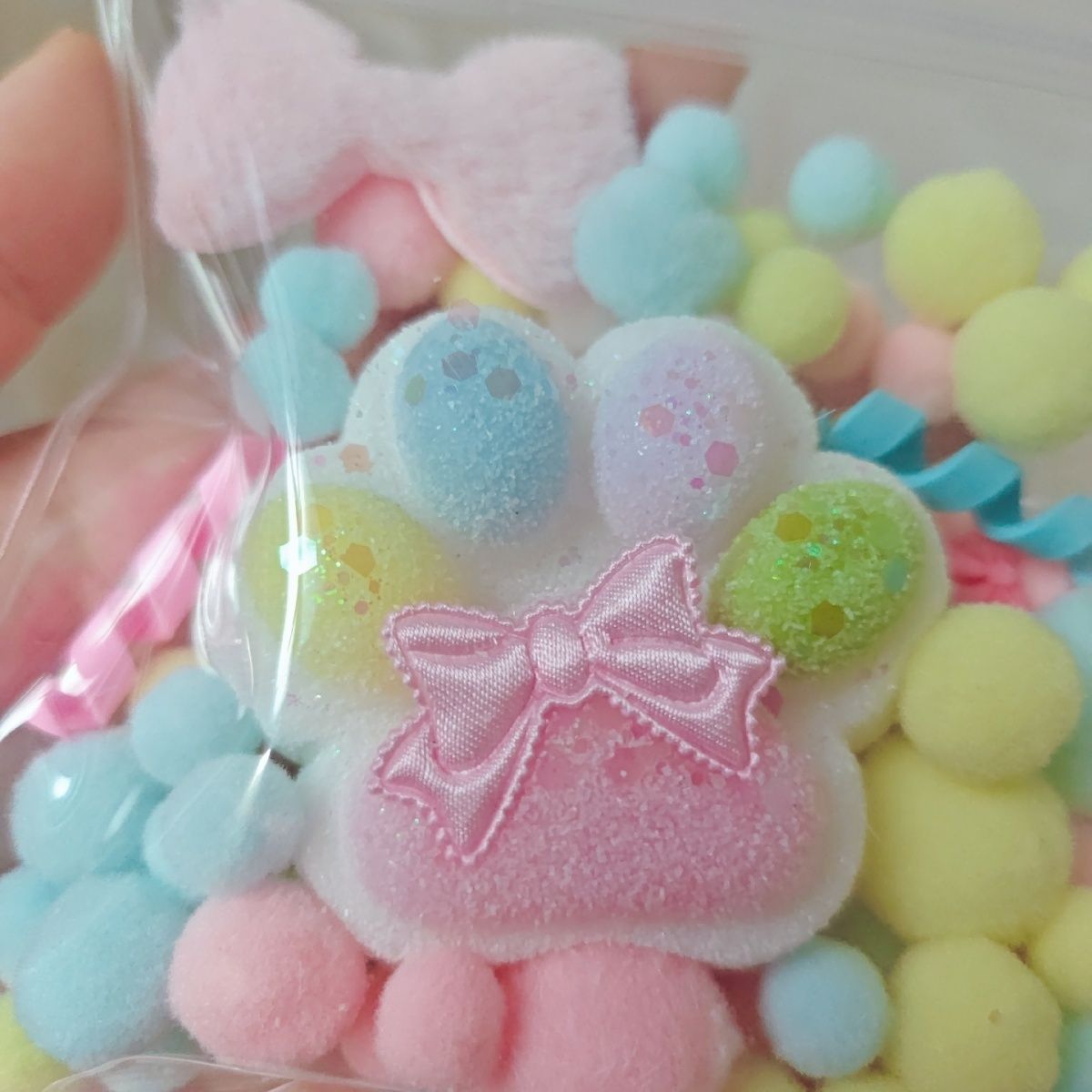 Handmade Silicone Rainbow Cat’s Paw without fur Stress Relief Squishy Toy – product image 9
