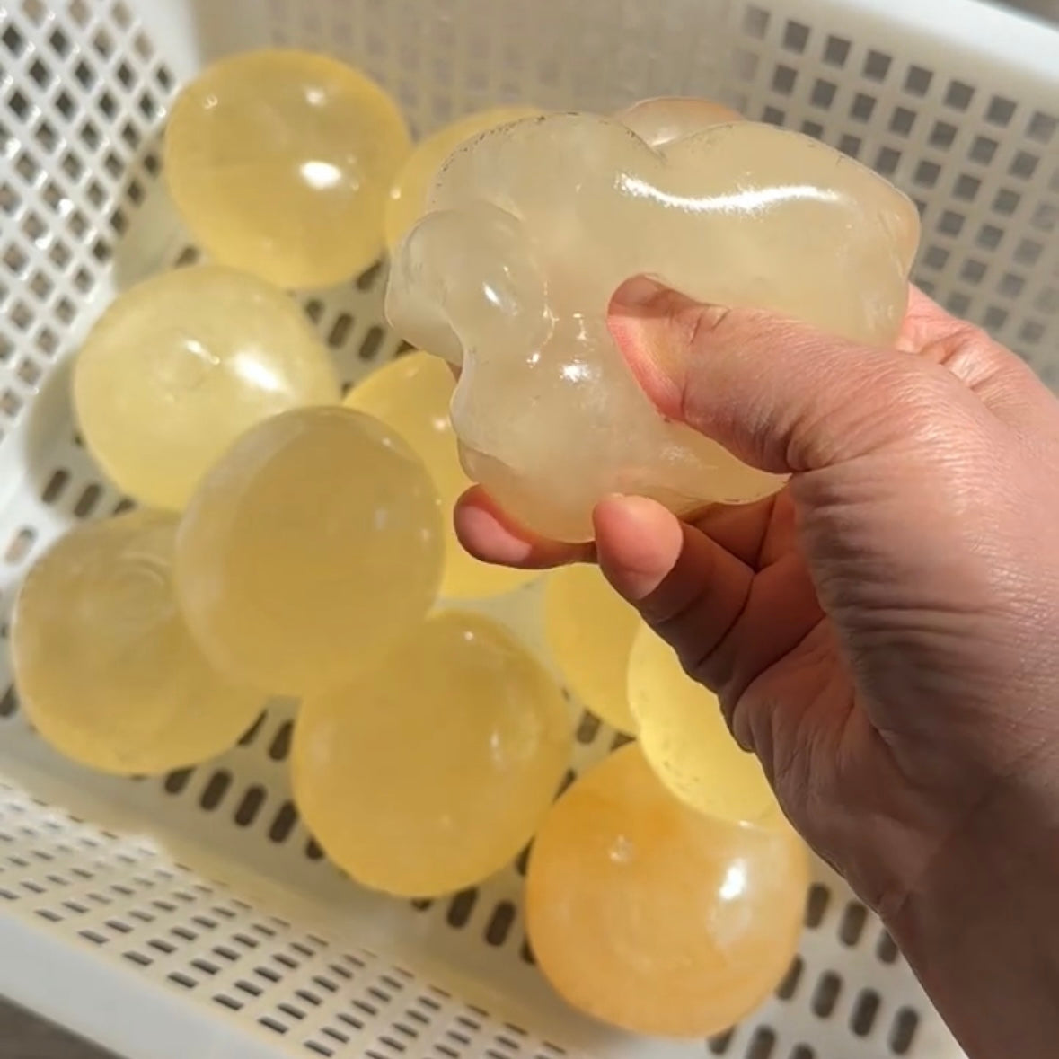 Coconut Oil Soap Base Handmade Stress Balls — 1pc – product image 5